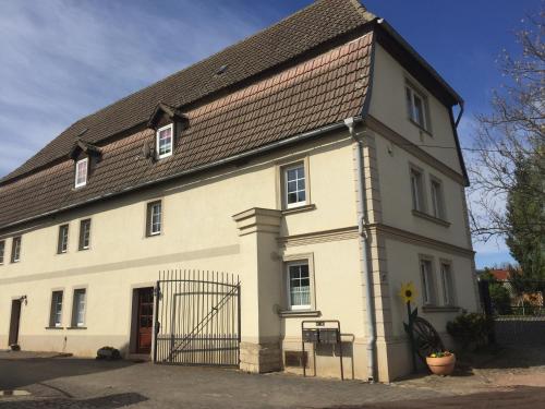 A szálláshely kívülről, Pension Schackstedt in Aschersleben