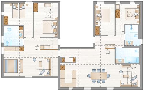 4 bedrooms, 8 beds