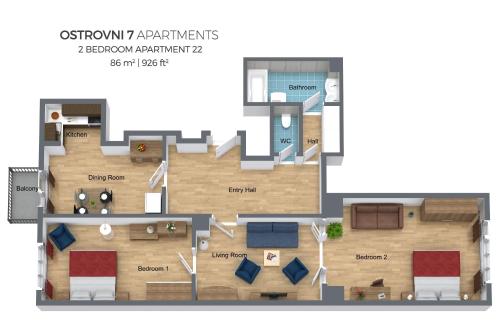 Ostrovni 7 Apartments, Praha (fotografie 2)