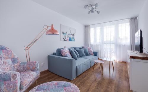 Erkély/terasz, Apartament Stag Azyl na szczycie - 2 osobne pokoje - 48m2 in Zabobrze