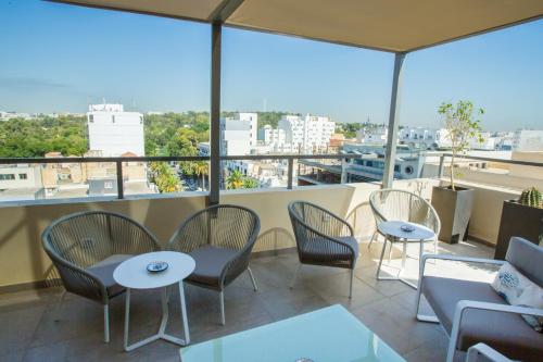 Balcony/terrace, Hotel Belvedere Fourati in Tunis