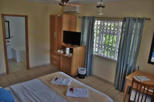 1 double bed