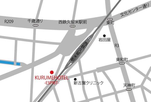 Kurume Hotel Esprit Ideally located in the prime touristic area of Kurume, Kurume Hotel Esprit promises a relaxing and wonderful visit. The hotel offers a high standard of service and amenities to suit the individual nee