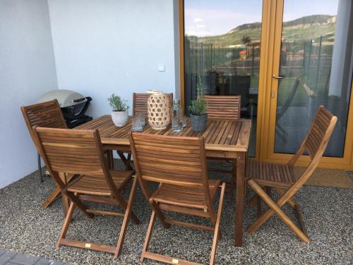陽台/露台, Apartman Dunajky in 下杜納約維采