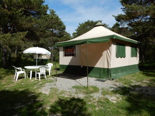 Terraza/balcón, Camping New Rabioux in Chateauroux-Alpes