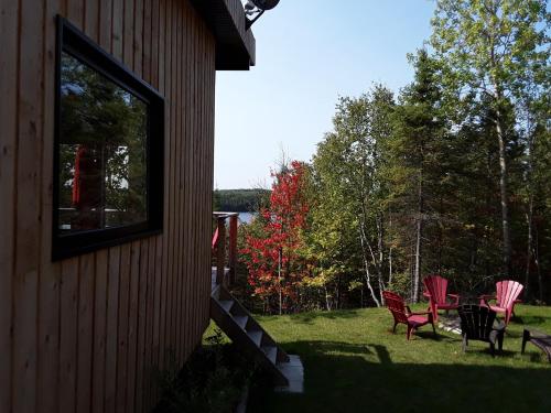 Kilátás, Résidence touristique Lodge des Bois (Residence touristique Lodge des Bois) in Lac-Goth (QC)