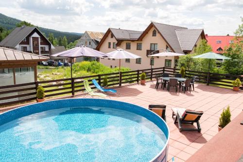 View, Penzion U Arnosta Sklare in Harrachov