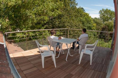 Erkély/terasz, Le Jardin de la Reyssouze in Gorrevod