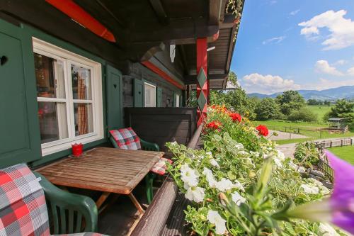 Balkon/terasa, Ferienwohnung am Baby & Kinderbauerhof Stefflhof in Uttenhofen