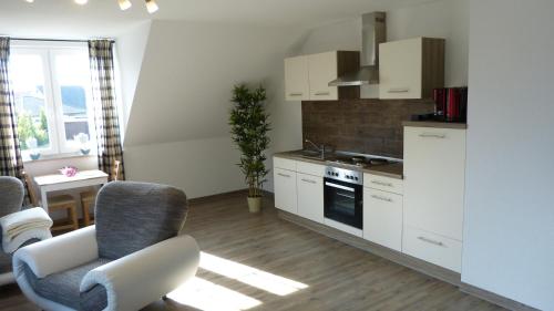 virtuve, Appartements am Schaalsee in Zarrentin am Schaalsee
