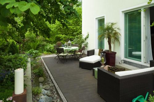 陽台/露台, 羅薩別墅酒店 (Hotel Villa Rosa) in 阿勒斯豪森