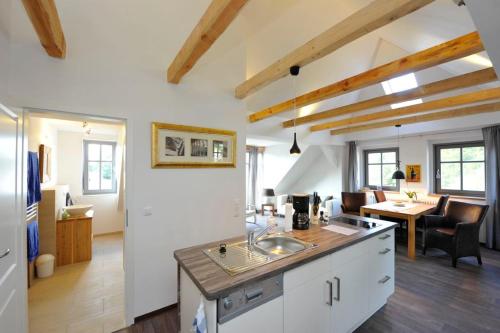 kuhinja, BluGarden Ferienapartments im Spreewald in Neuendorf