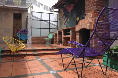 Balcony/terrace, Hostal La Isla in San Cristobal De Las Casas