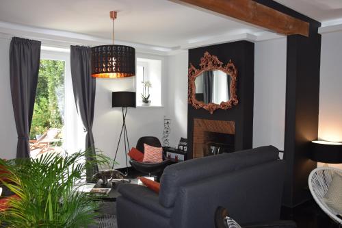 ห้องส่วนกลางสำหรับนั่งเล่น/ดูทีวี, Mont B&B in ปงตอซง