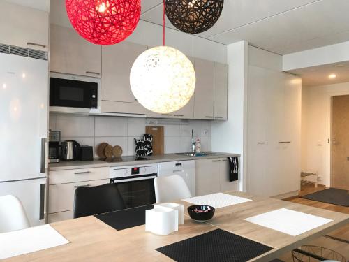 Kitchen, The Harbour Apartments in Jyvaskyla
