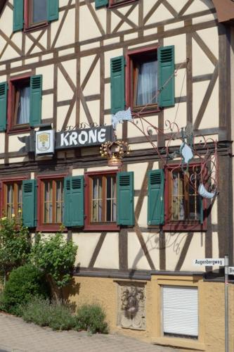 Unterkunft von außen, Pension Krone Sternenfels in Lampertheim