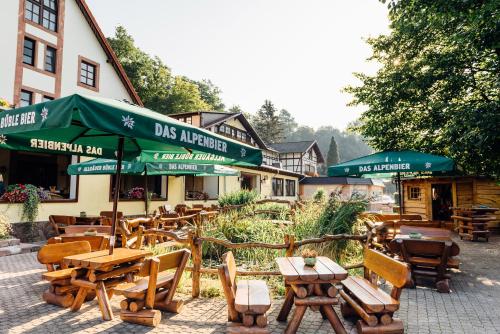餐廳, Erlebnishotel "Zur Schiffsmuhle" GmbH in 格里馬