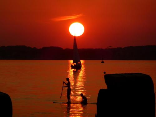 Sonnenseite in Laboe, Deutschland