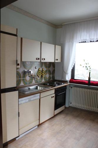 virtuve, Ferienwohnung Wölfel (Ferienwohnung Wolfel) in Schwarzenbach an der Saale