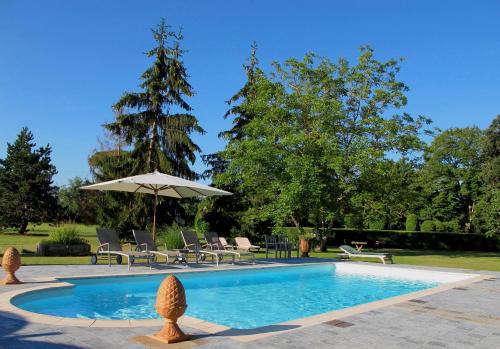 Peldbaseins, Chateau du Pegulier Location Integrale in Montaut (Midi-Pyrenees)