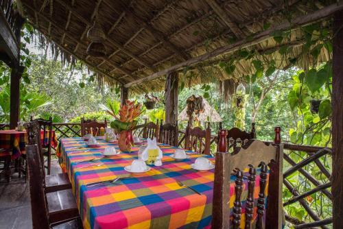 Restaurant, Las Guacamayas Lodge, Selva Lacandona, Chiapas Mexico in Selva Lacandona (Ocosingo)