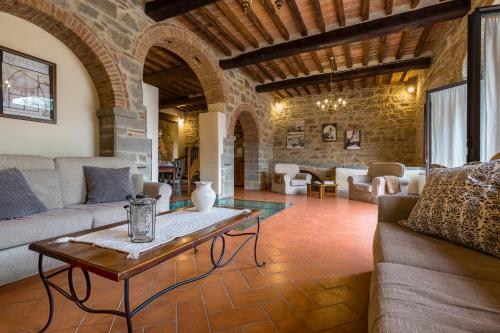 Felles stue/TV-område, Spacious Cortona Villa in Le Contesse