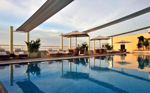 Vista exterior, Taj Club House, Chennai in Madrás