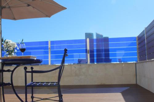 Balcony/terrace, Hotel Villamadrid in Fuencarral-El Pardo