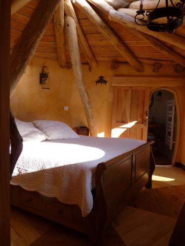 Cabanes hobbit et Figuiers