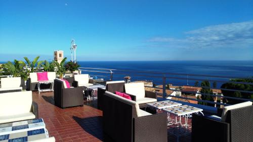 balkon/terras, Hotel Continental in Taormina City Center