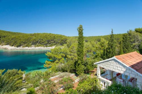 Waterfront villa with pool