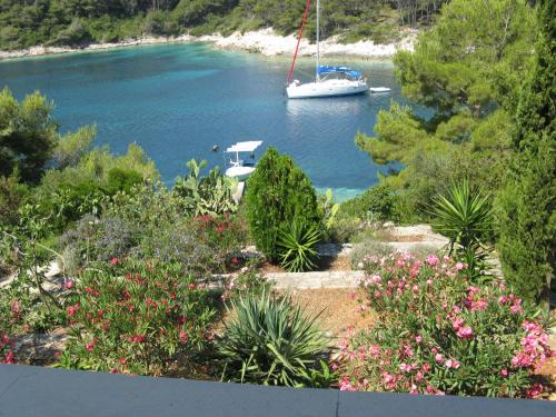 Waterfront villa with pool