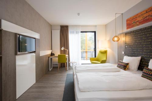 Zimmer mit 2 einzelbetten, komfort, landschaftsblick