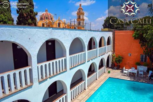 Exterior view of Hotel Calli Quetzalcoatl