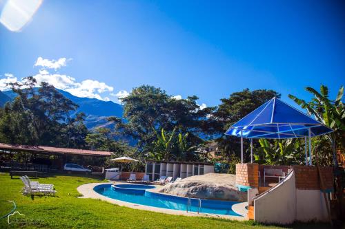 Peldbaseins, Ecolodge Don Felix in Quillabamba
