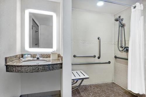 Standard King Room with Mobility Accessible Roll-In Shower
