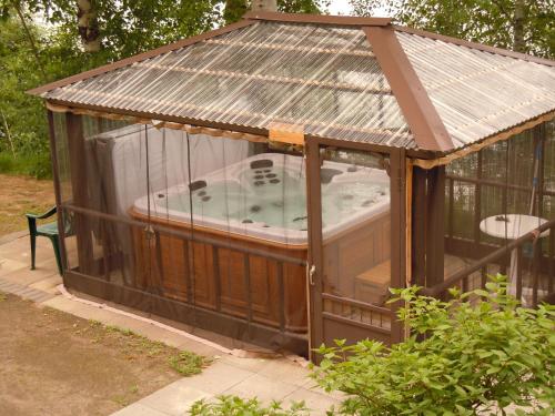 ระเบียง/ชานเรือน, Auberge des Berges in เซนต์ เฟลิเชี่ยน