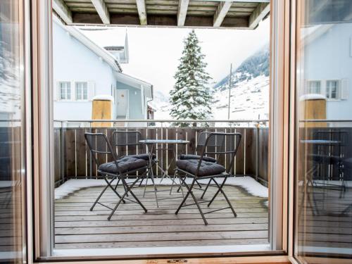 Balkons/terase, Ferienwohnung Gastehaus Furlauwi in Vasena