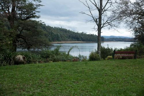 Uitzicht, Casa Rio Vivo in Valdivia