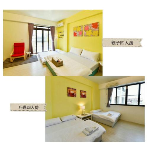 2 double beds