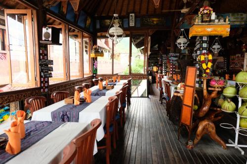 餐廳, 克爾迪海灘小屋 (Kerti Beach Bungalows) in 巴東灣