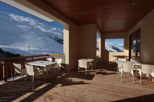 Balcony/terrace, Residence Le Chalet du Mont Vallon in Les Bruyeres