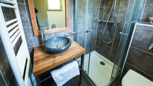 Fürdőszoba, Cottage "Les MARAIS" a quelques pas du Lac de la foret d'Orient - Les Cottages du Belvedere in Mesnil Saint Pere