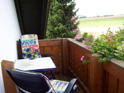 Balcony/terrace, Ferienwohnungen Haus Seeblick in Bad Staffelstein