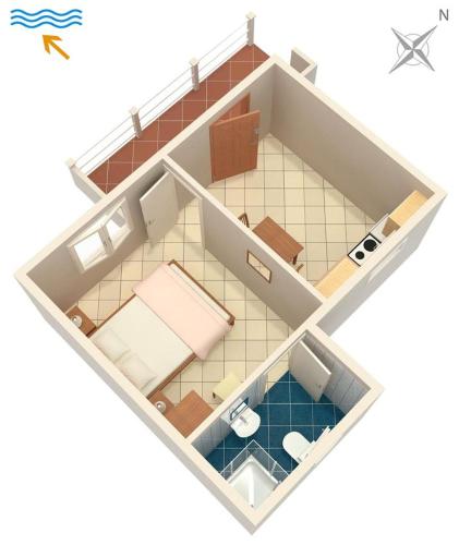  Apartment Tri Zala 558d in Korčula