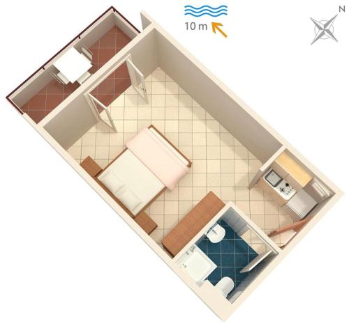  Studio Uvala Pokrivenik 5231a in Gdinj