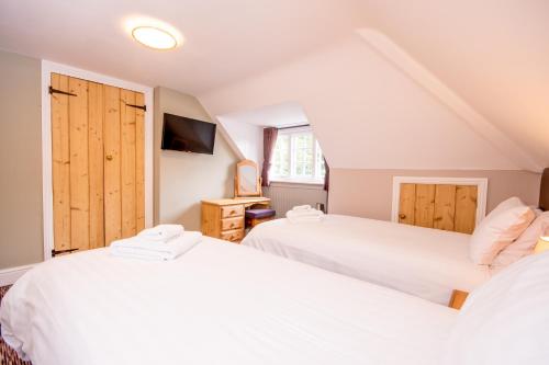 Twin room, shower