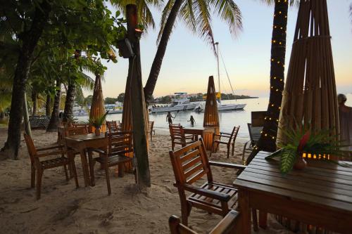 Restaurant, Hotel Posada Arco Iris in Roatan Island