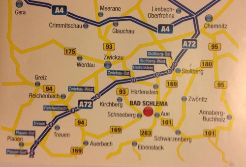 A környék, Haus "Tabor" in Bad Schlema