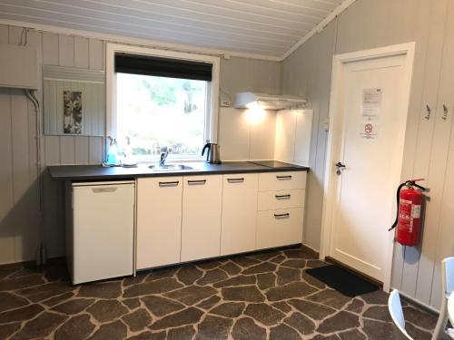 ห้องครัว, Haraldshaugen Camping in ฮูกซุน